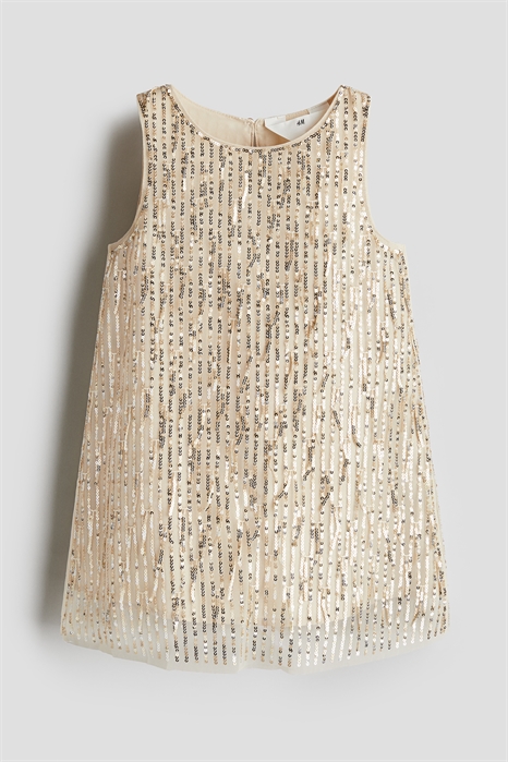 Платье А-силуэта с пайетками 1260187001 - Фото 13970102