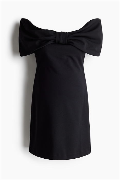 MAMA Платье с бантом на плечах 1258525001 - Фото 13971803