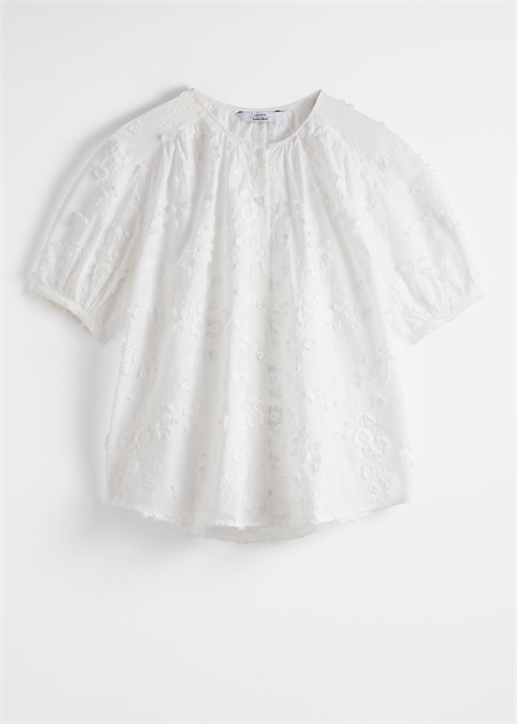 Блузка с пышными рукавами в стиле оверсайз 1158979007 - Фото 13972322