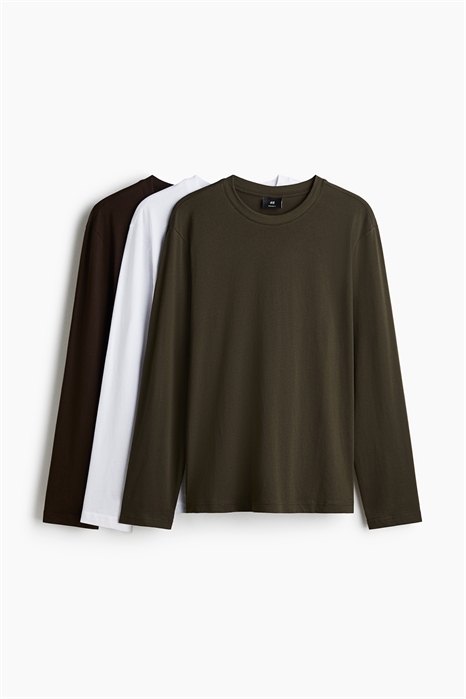 Три комплекта топов из джерси Regular Fit 0890930024 - Фото 13972956