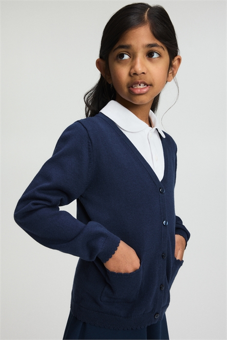 Хлопковый школьный кардиган 1167345001 - Фото 13973499