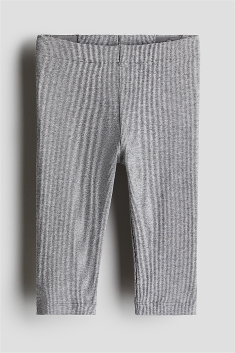 Ребристые хлопковые леггинсы 1231789002 - Фото 13974604