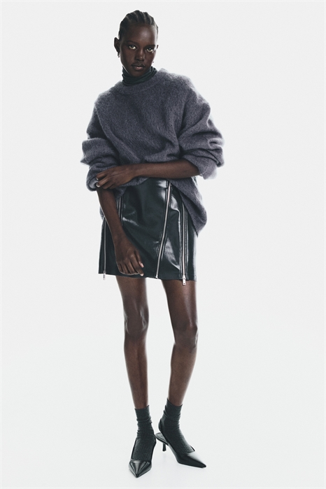 Джемпер оверсайз из мохеровой смеси 1242877029 - Фото 13975101