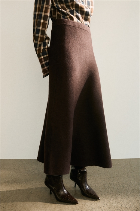 Расклешенная трикотажная юбка артикул 1250515008