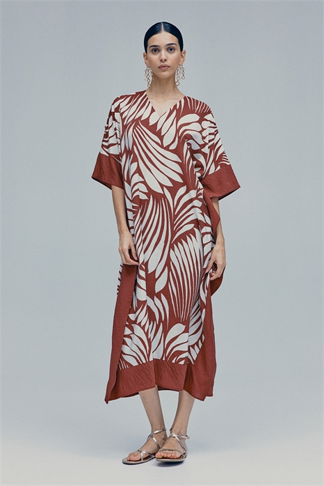 Атласное платье-кафтан 1267750001 - Фото 13975987