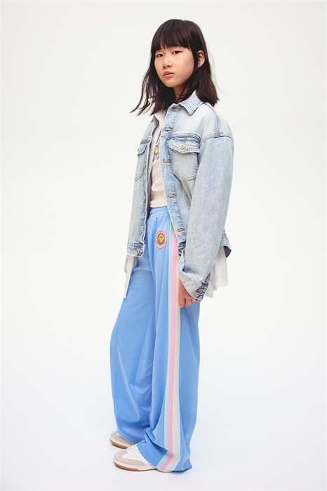 Спортивные брюки с широкими штанинами 1281423001 - Фото 13976229