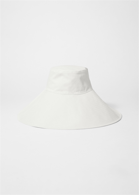 Хлопковая солнцезащитная шляпа с широким ободком 1290860002 - Фото 13976813