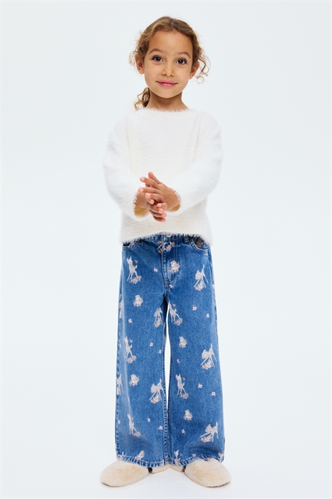 Джинсы с принтом и широкими штанинами 1296171006 - Фото 13977458