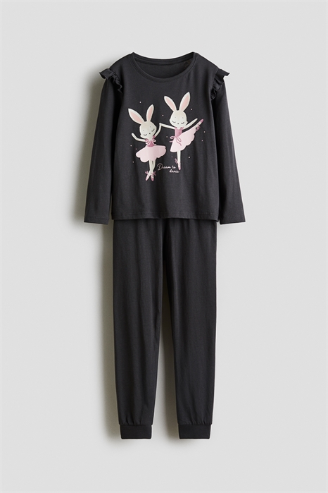 Пижама из хлопка с принтом 1298832002 - Фото 13978124