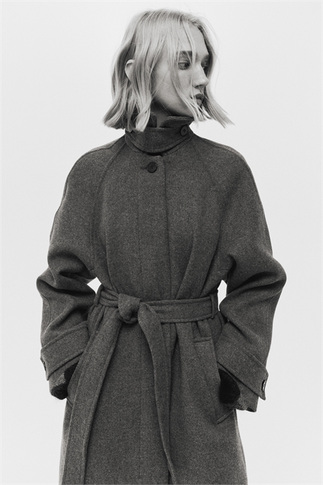 Пальто с завязывающимся поясом 1300366001 - Фото 13978383