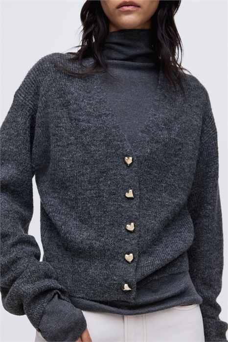 Кардиган с ребристой вязкой 1300747001 - Фото 13978587