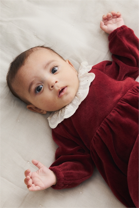 Платье-боди из хлопкового велюра 1302622002 - Фото 13979337