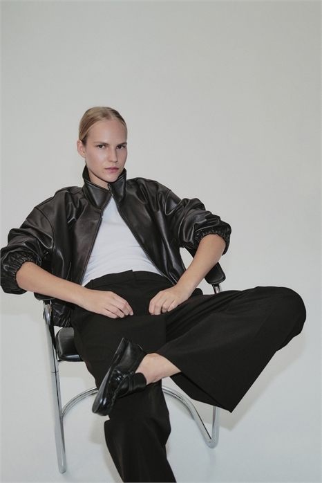 Устойчивые к морщинам брюки с широким хвостом 1303478002 - Фото 13979774