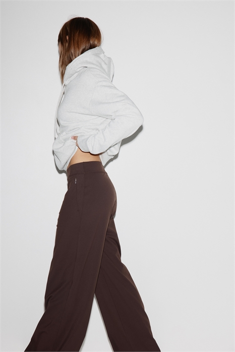 Широкие брюки из четырехстороннего стретча 1303482002 - Фото 13979821