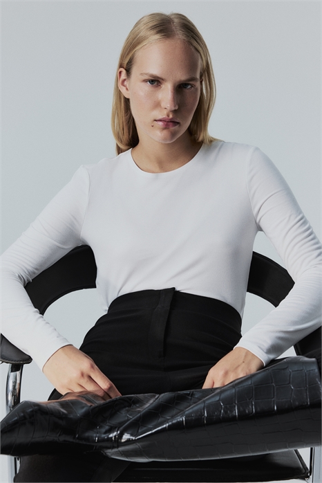 Утепленный топ Slim Fit с длинными рукавами 1303502003 - Фото 13979855