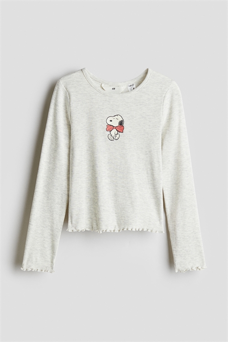 Топ из хлопка с принтом 1304555001 - Фото 13980293