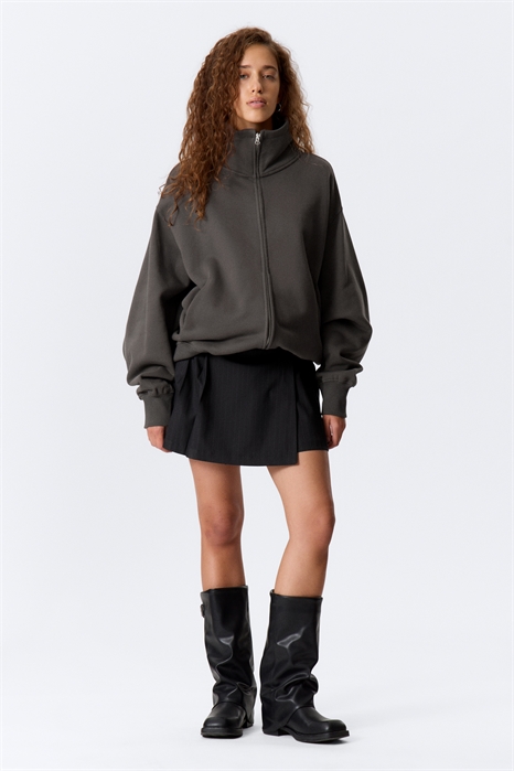 Свитер на молнии с вороненым горлом из плотного хлопка 1305070001 - Фото 13980387