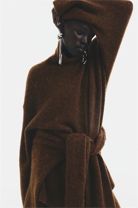 Безразмерный джемпер из смеси альпаки 1306176001 - Фото 13980797