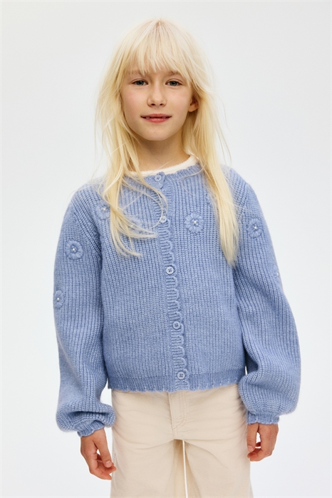 Вязаный кардиган с вышивкой 1309413001 - Фото 13981625