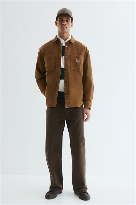 Хлопковые брюки с расслабленной посадкой 1310605002 - Фото 13981945