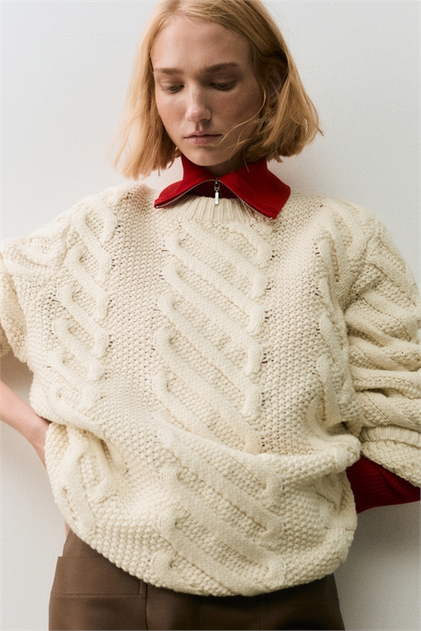 Джемпер из шерстяного бленда 1315055001 - Фото 13982757