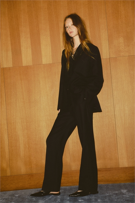 Приталенные брюки из шерстяной смеси 1315416001 - Фото 13982800