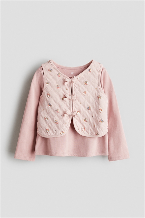 Комплект из двух частей: топ и жилетка 1320224001 - Фото 13983217