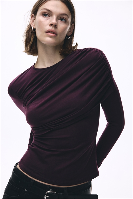 Драпированный асимметричный топ 1321897001 - Фото 13983288