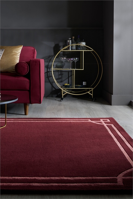 Ковер из смеси шерсти Gatsby Deco Border 1326670001 - Фото 13983492