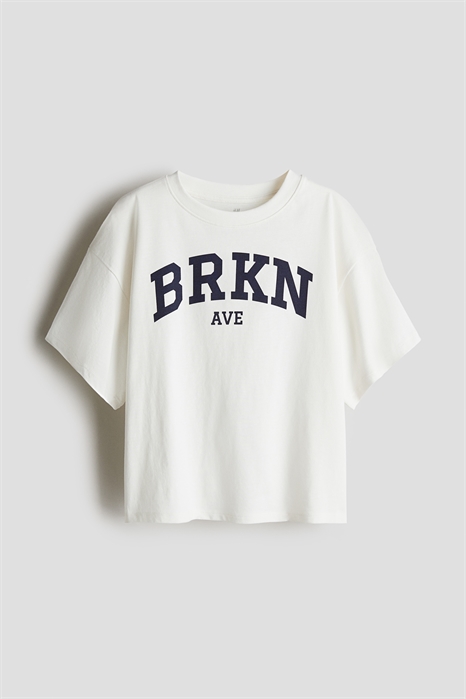 Хлопковая футболка оверсайз 1273446002 - Фото 13984742