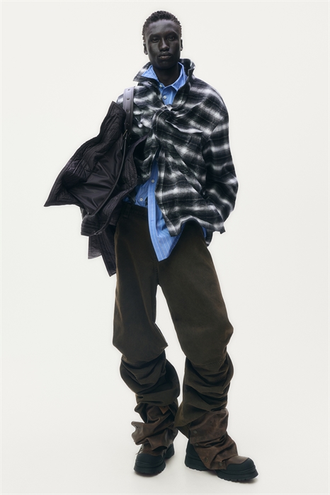 Рубашка из фольгированной фланели 1298326001 - Фото 13985067