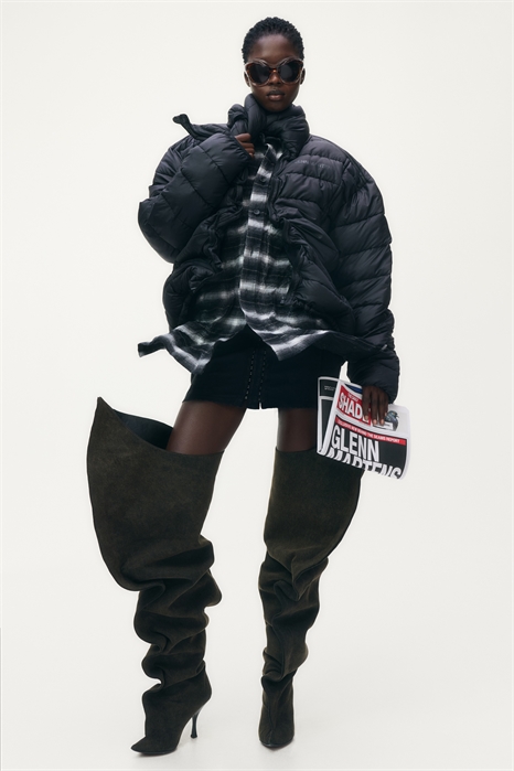 Джинсовые сапоги до бедра 1299361001 - Фото 13985194