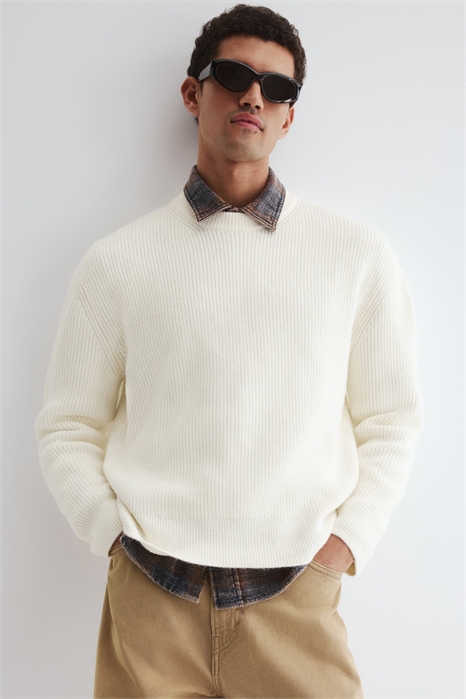Джемпер в рубчик Loose Fit 1300435001 - Фото 13985250