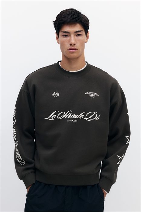 Толстовка с принтом Oversized Fit 1305213001 - Фото 13985393