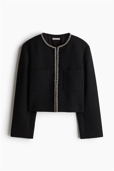 Жакет букле, украшенный стразами 1246799001 - Фото 13987142