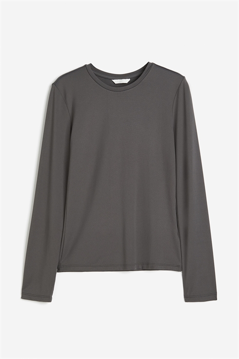 Топ из микрофибры с длинными рукавами 1191700006 - Фото 13988278