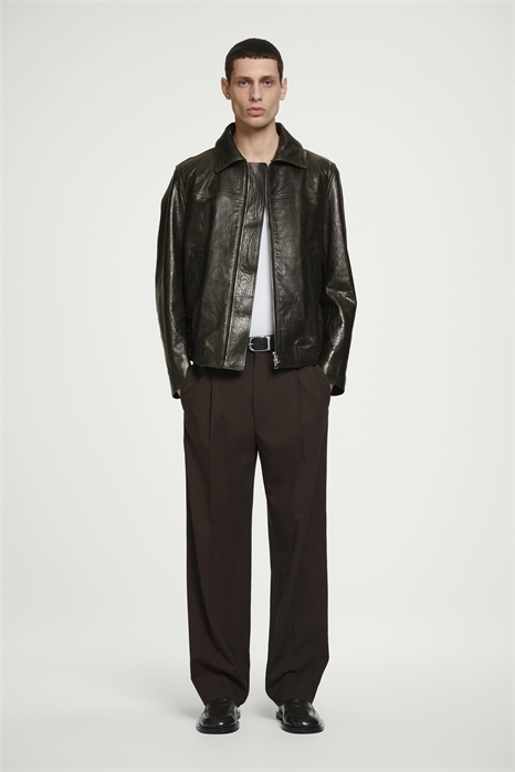 Кожаная куртка-авиатор 1271749001 - Фото 13989091