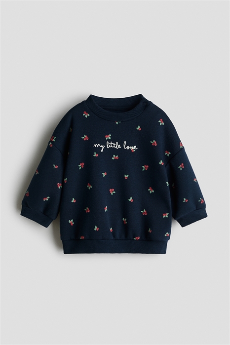 Толстовка с набивным рисунком и ворсом внутри 1293997008 - Фото 13990211