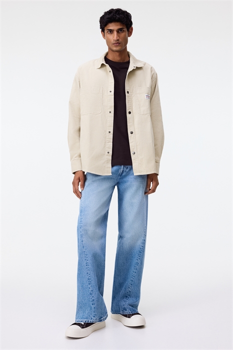 Хлопковая вельветовая рубашка оверсайз 1296200002 - Фото 13990315