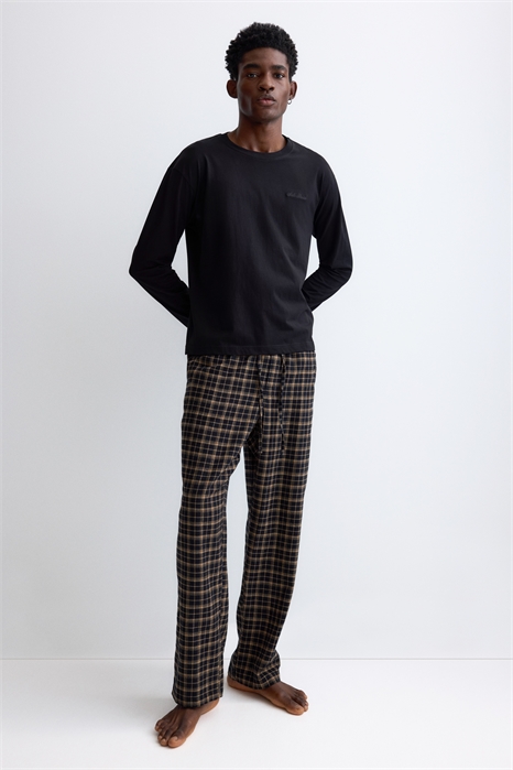 Верх и низ пижамы из хлопка 1304458004 - Фото 13991018