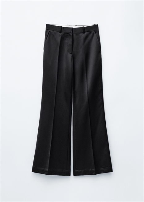 Расклешенные брюки с пресс-креативом 1306602002 - Фото 13991326