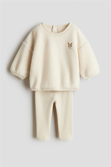 Комплект из 2 частей из тедди и джерси 1311624001 - Фото 13991793