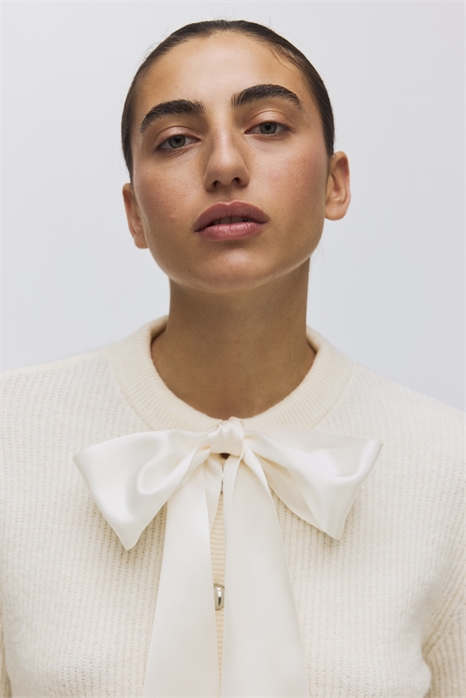 Кардиган с декором в виде банта 1313853002 - Фото 13991979