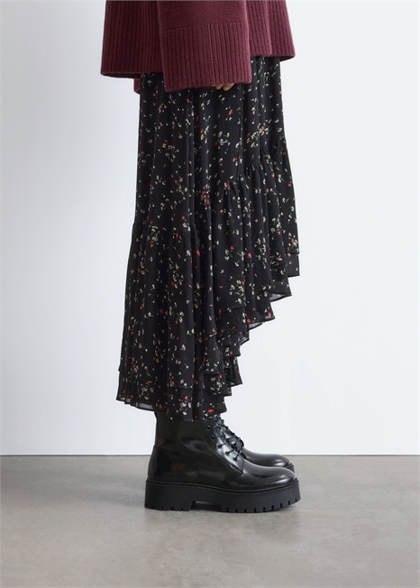 Кожаные ботинки на шнуровке 1317193001 - Фото 13992173