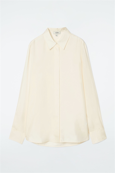 Рубашка оверсайз из чистого шелка 1191309002 - Фото 13992884