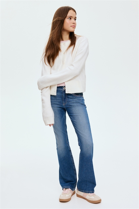 Низкие джинсы расклешенные 1300453005 - Фото 13993337