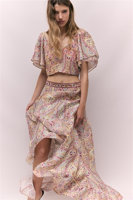 Юбка-макси из смеси льна 1-01153206 - Фото 13993683