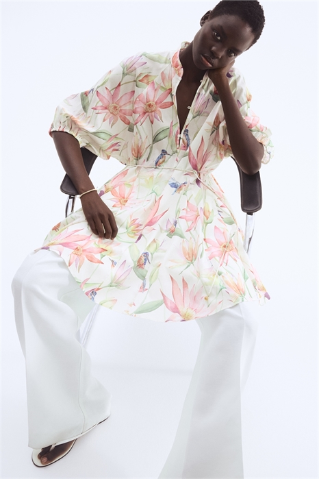 Платье с завязывающимся поясом 1-01153210 - Фото 13993704