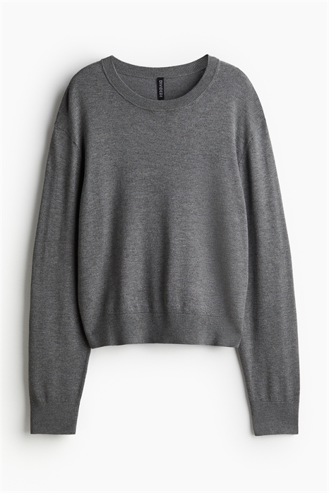 Короткий джемпер из тонкой вязки 1246236001 - Фото 13994584