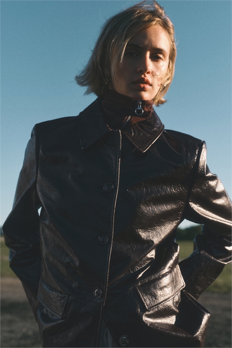 Кожаная куртка 1310495001 - Фото 13995007